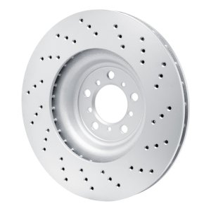 BMW M4 Brake Rotor (1) - Front Left - R1 Concepts - GEOSPEC Coated Rotor - Drilled - `15-`20